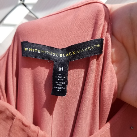 WHBM pink mini sequined cocktail party spaghetti strap dress M - Picture 7 of 11